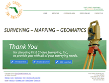 Tablet Screenshot of firstchoicesurveying.com